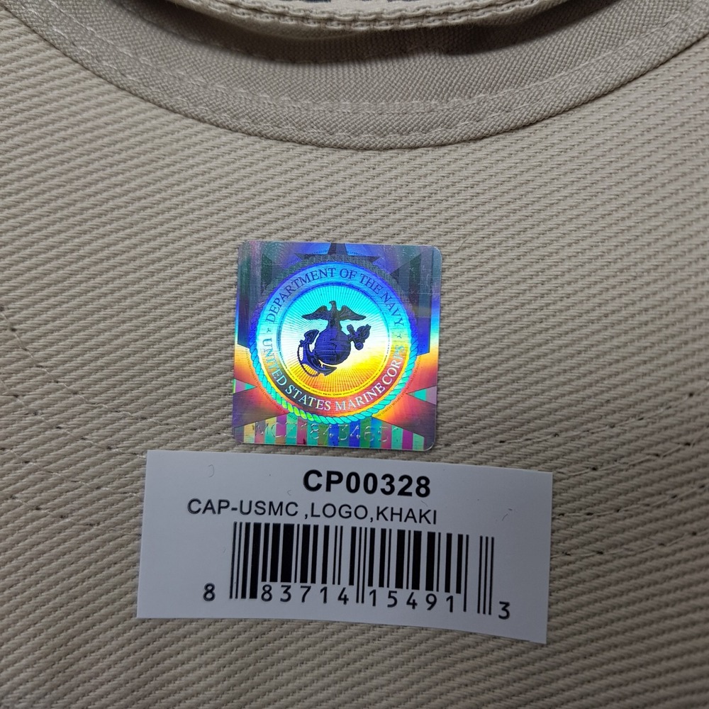 USMC Marine Corps Hat Logo Khaki Cover EGA US Official United States‎ Licensed - Picture 2 of 16